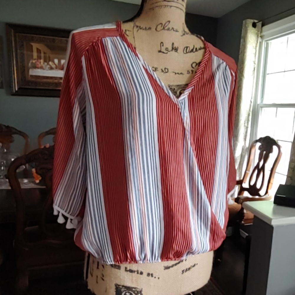 V-Neck Top by Lavender Field